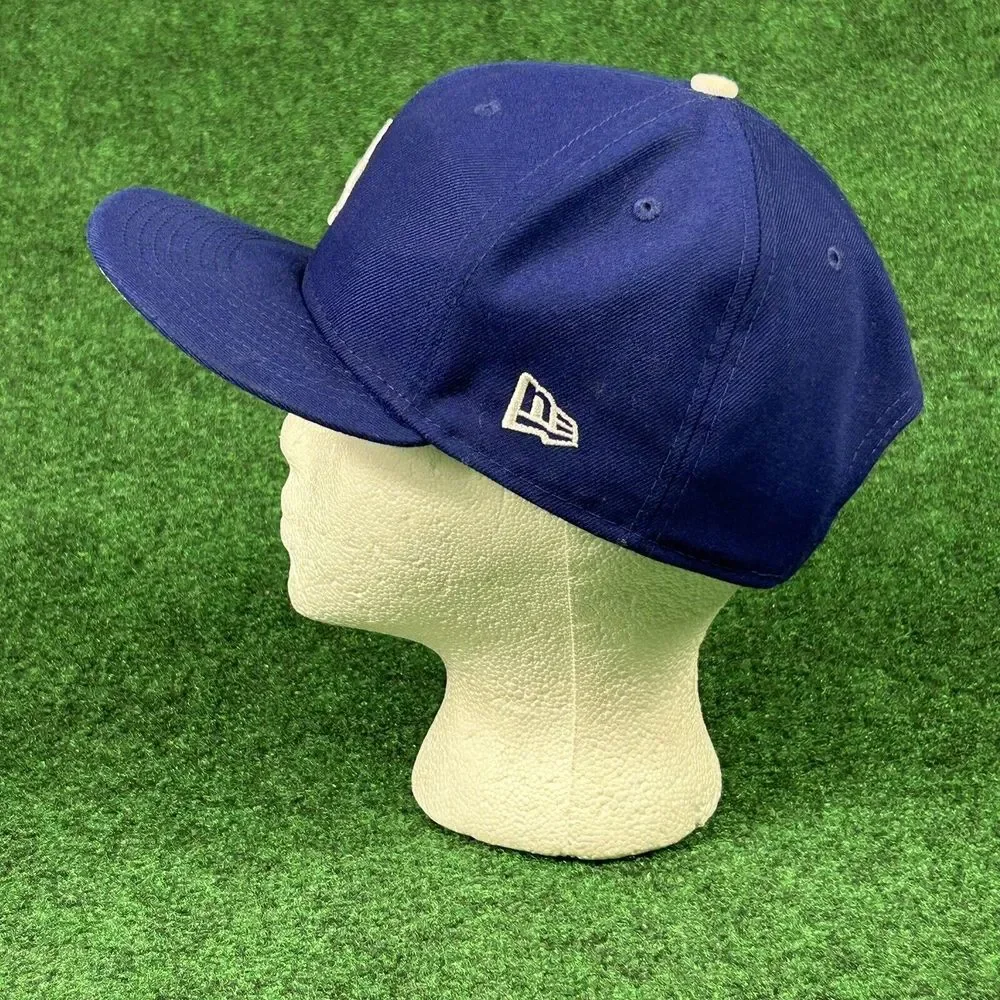 Los Angeles Dodgers Hat Cap New Era Fitted Blue 59Fifty‎ On Field OSFM One Size